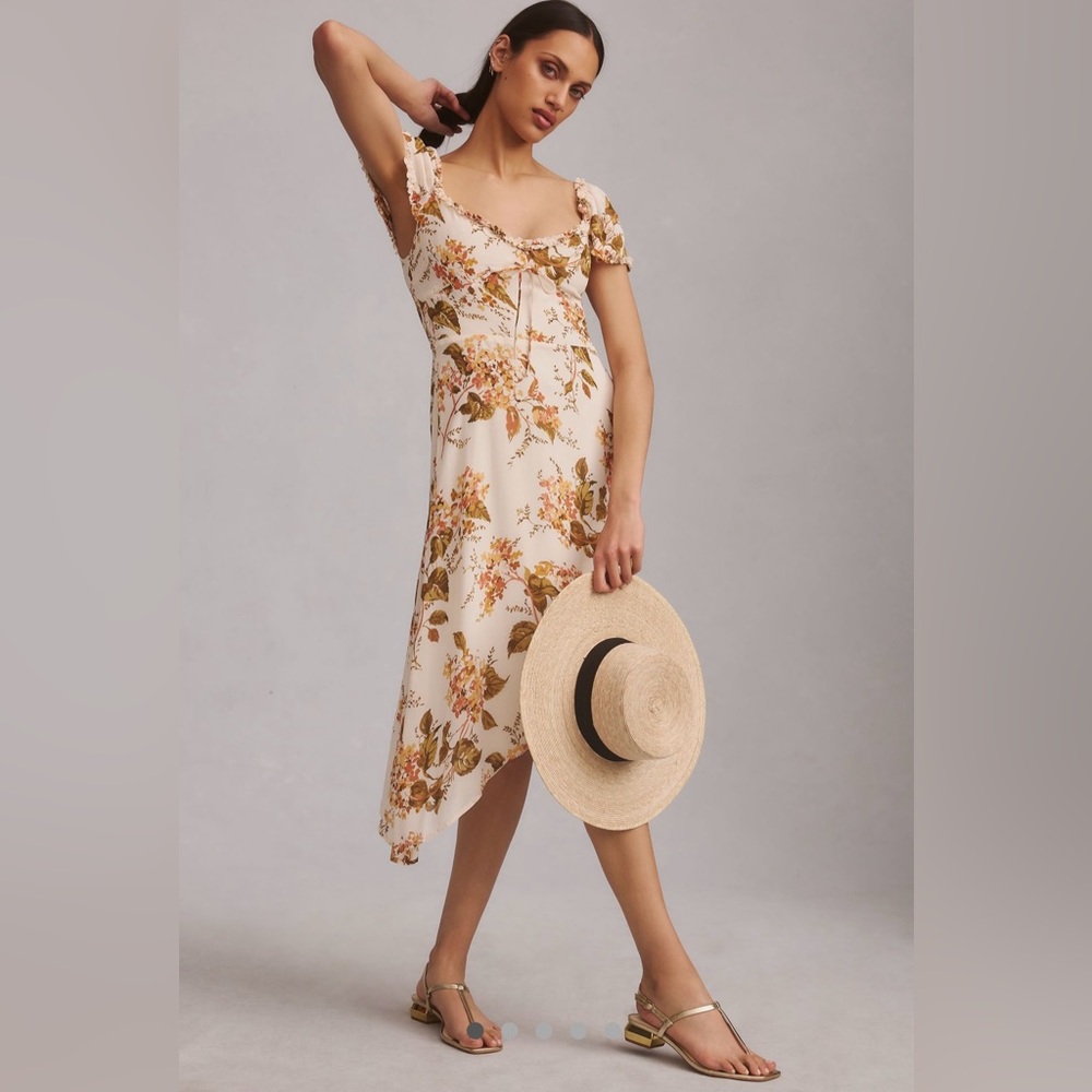 REFORMATION x ANTHROPOLOGIE                 Maebry Floral Dress size 10 NWT - Picture 4 of 10